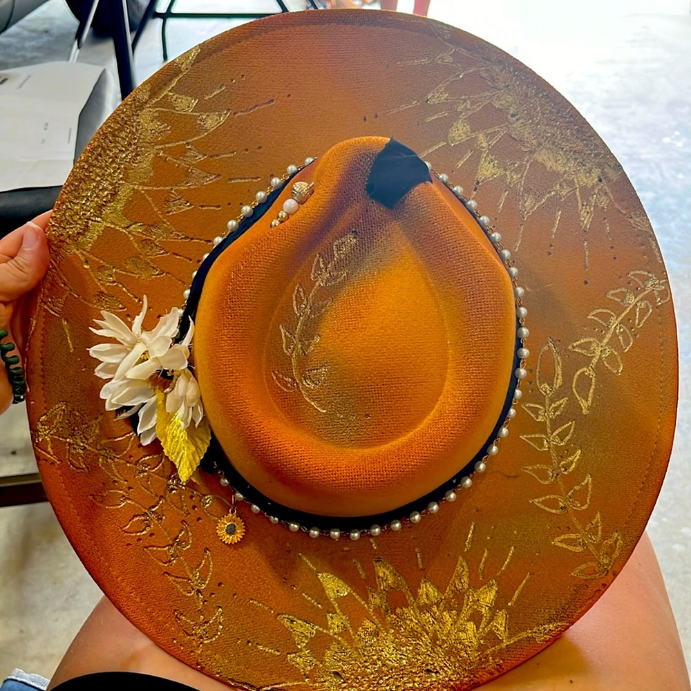 Custom wide brim hat